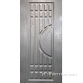 Pele de porta de metal com design moderno